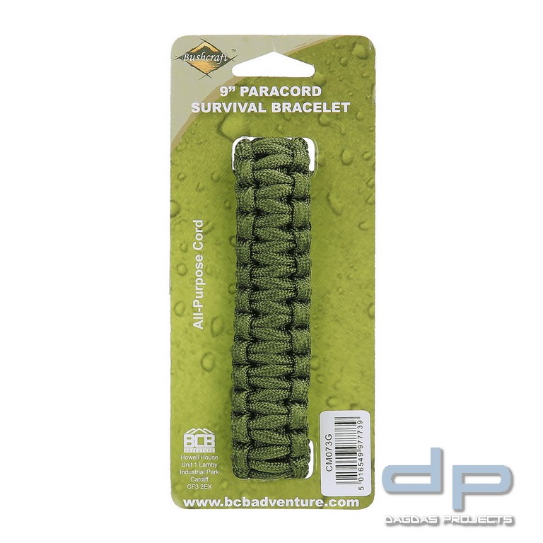 BCB Paracord 9 Zoll grün CM073G
