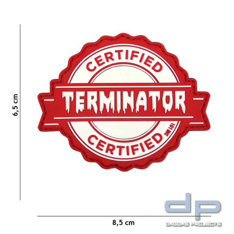 Emblem 3D PVC Terminator rot