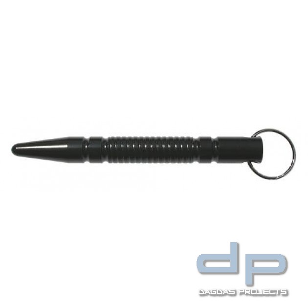 Kubotan mit Schlüsselring Schwarz