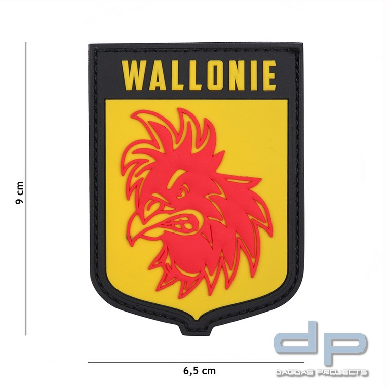 Emblem 3D PVC Wallonie gelb