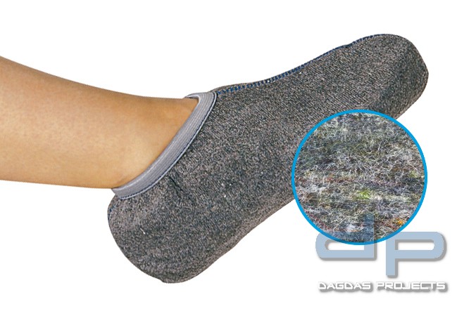 Einziehsocken 5 er Pack in Grau meliert