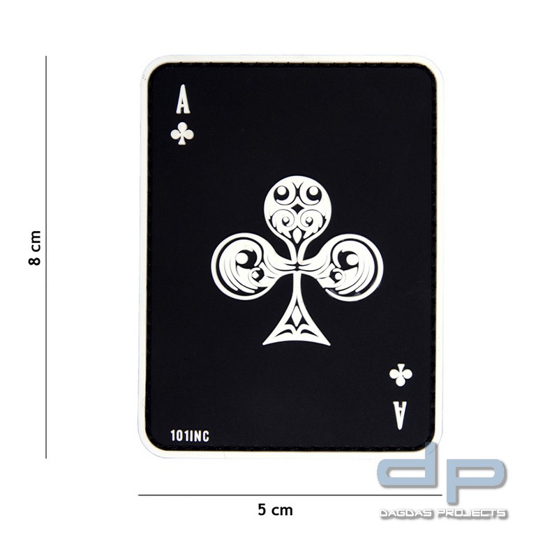 Emblem 3D PVC Kreuz AS schwarz