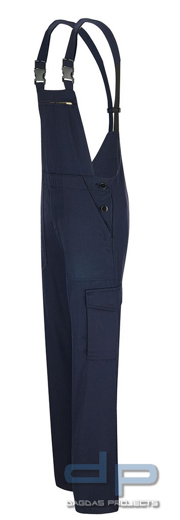 Latzhose HuPF Teil 2 dunkelblau ohne Reflexstreifen 50%/50% Euramid® Lenzing FR 265 g/m²