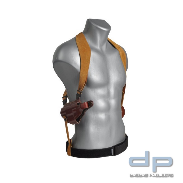 Schulterholster COP® 0410 horizontal, Leder in schwarz oder braun