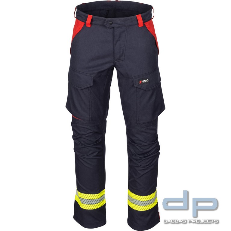 S-GARD Wildlandhose RANGER LITE; EN 11612, EN 15614, schwarzblau/rot