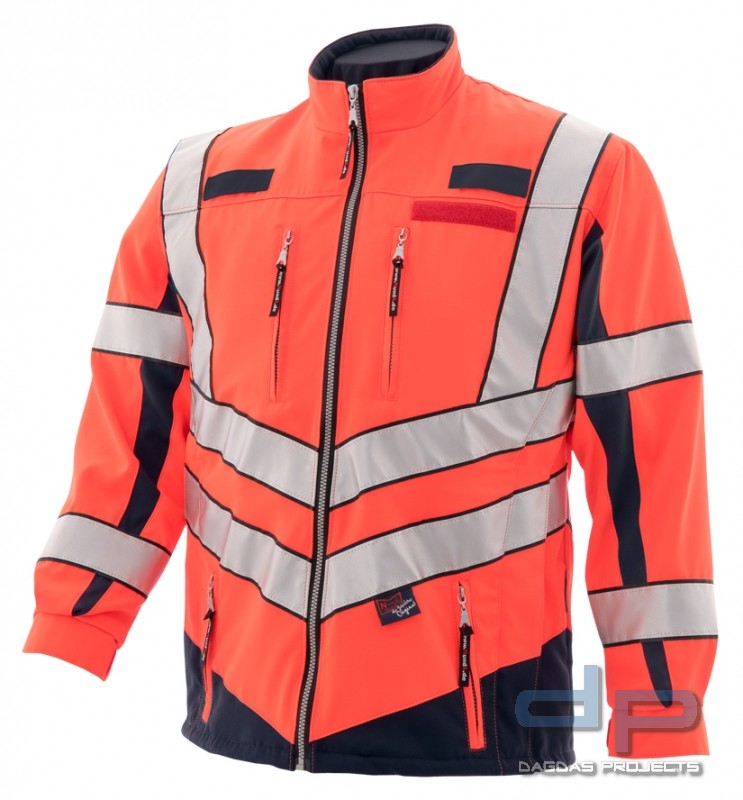 Sommerjacke Night Hawk Kl. 3, leuchtrot / marine