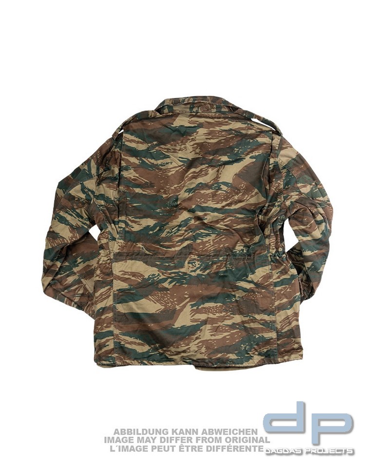 GRIECH.FELDJACKE M65 M.FU.US TYP LIZARD CAMO GEBRAUCHT VPE 5