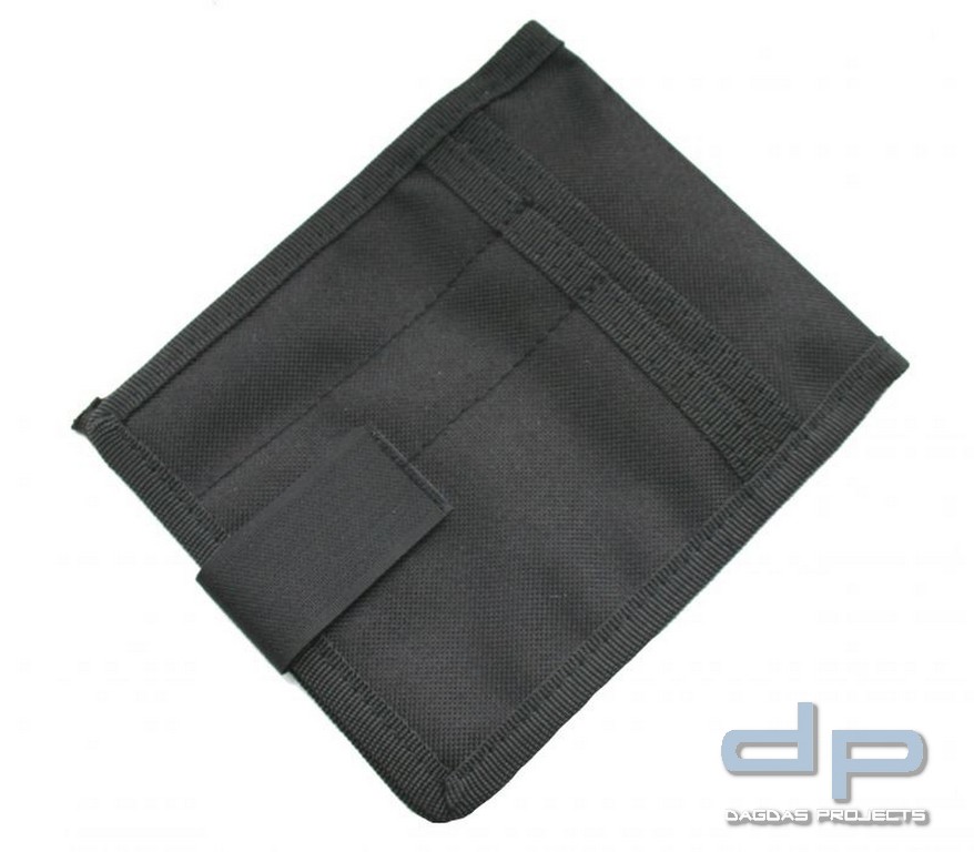 Notizblocktasche A6 schwarz, Polyester