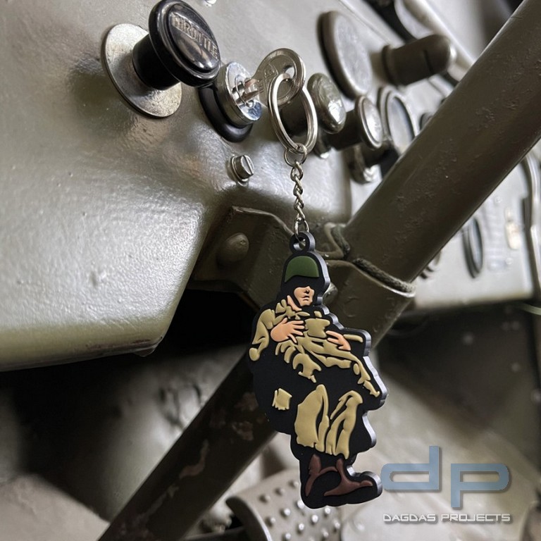 Schlüsselanhänger 3D PVC WWII Paratrooper #106
