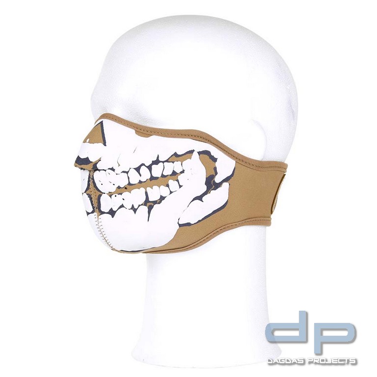Gesichts Maske neopren skull 3D in verschiedenen Farben