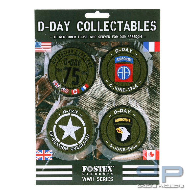 Karte Embleme D-Day collectables stof