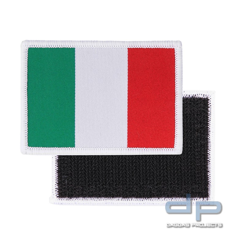 Emblem Stoff fein gewebte Flagge Italien