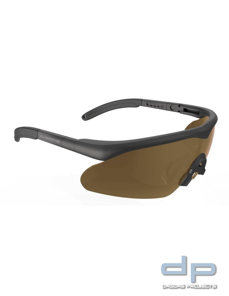 SWISS EYE® Takt. Laserschutz-/Schiessbrille "Raptor PRO" , braun