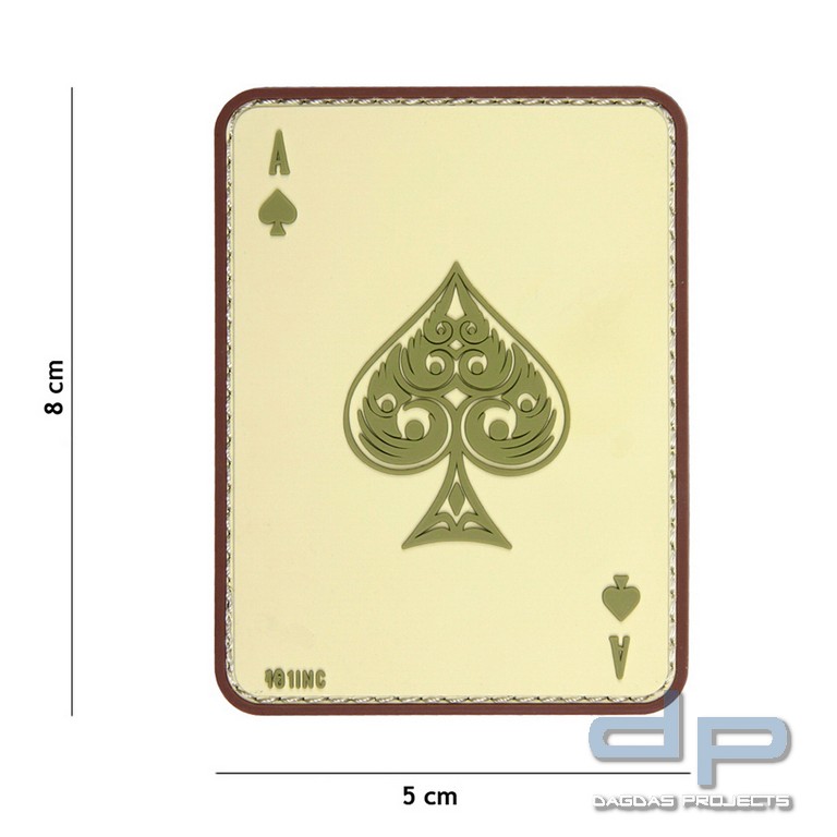 Emblem 3D PVC Pik As Coyote