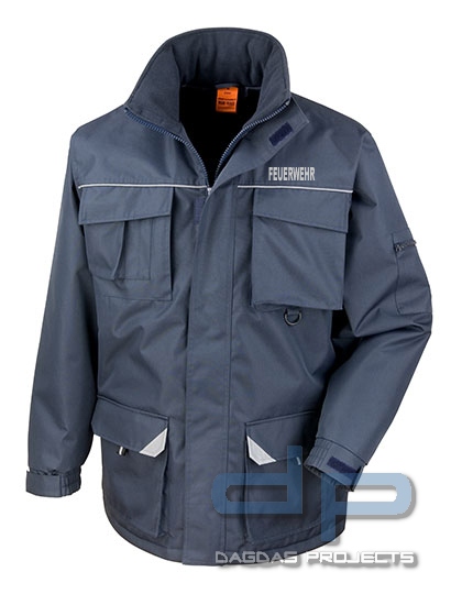 Long Coat Parka in verschiedenen Farben mit Wunschaufdruck in reflex silber