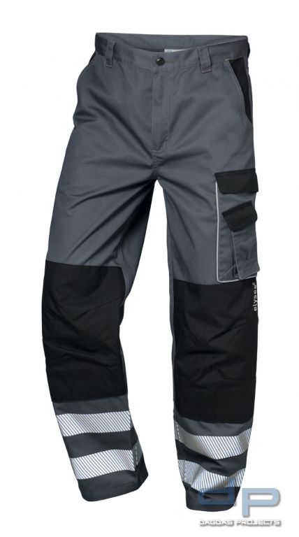 TWILL-Bundhose in Grau/Schwarz