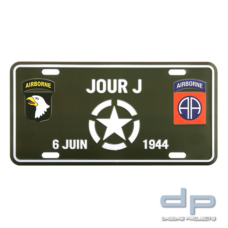 Nummernschild Jour J 6 juin 1944