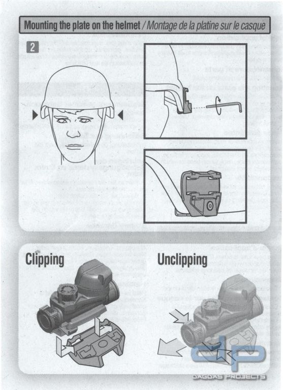 Petzl STRIX ADAPT Helmbefestigung