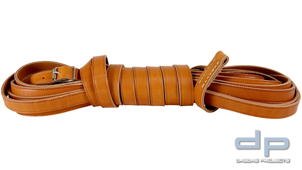 AKAH Schweissleine aus Fahlleder 8m lang, 10mm breit