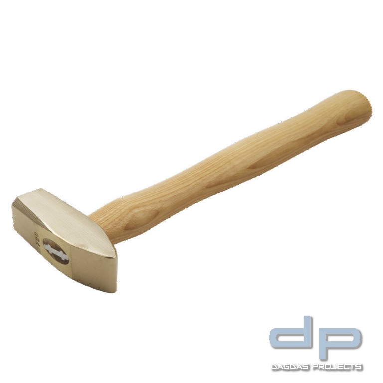 Handhammer funkenfrei, amerikanische Form, mit Hickorystiel, 1200 g
