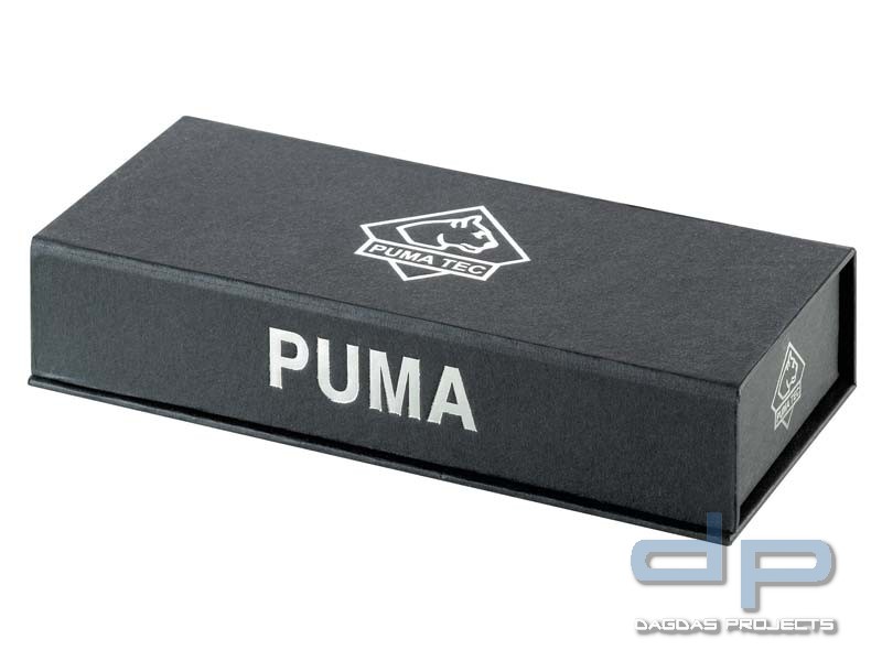 Puma TEC Einhand-Rettungsmesser, Stahl AISI 420, Aluminium-Griffschalen, Gurtschneider, Schlagdorn