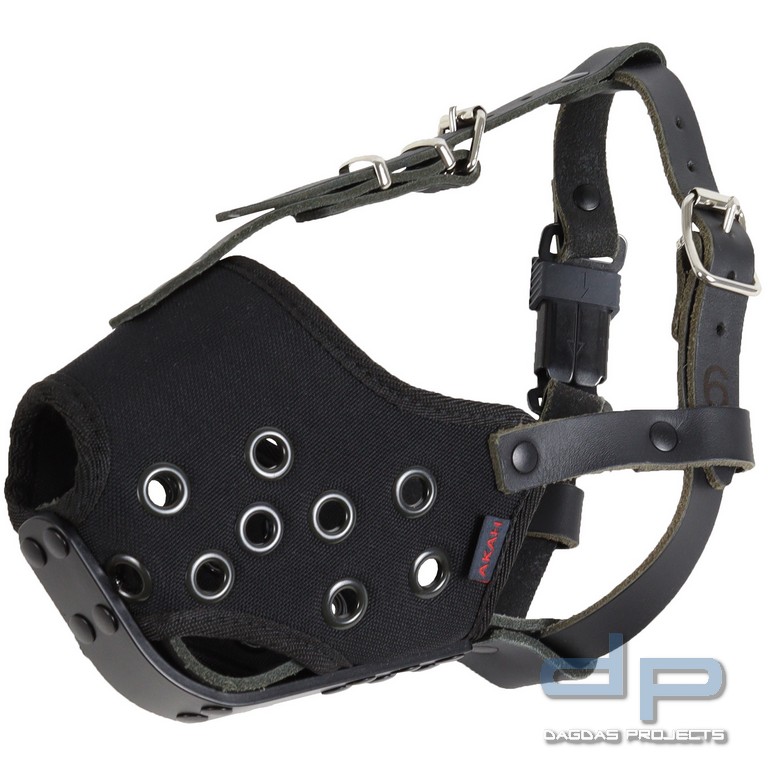 AKAH Maulkorb "Quasi" aus Cordura mit Aluminiumschiene Größe 8-10