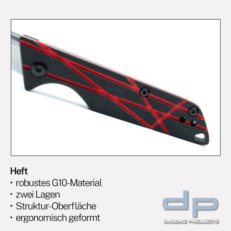 Taschenmesser Ledge rot