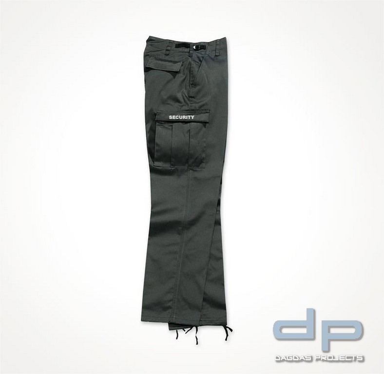 Security HOSE SCHWARZ mit Aufdruck auf beiden Seiten SECURITY Größe: 5XL