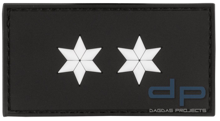 3D Dienstgradabzeichen Polizeioberkommissar (2 Sterne)