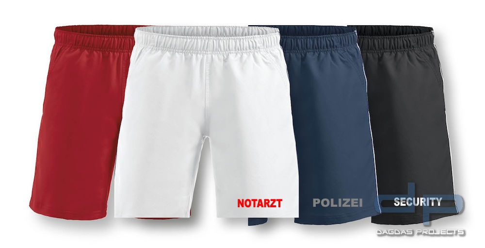 Behörden Sportshort mit Aufdruck nach Wunsch