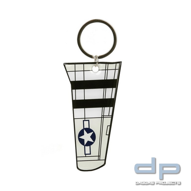 Schlüsselanhänger P-51 Mustang Wing Metal #102