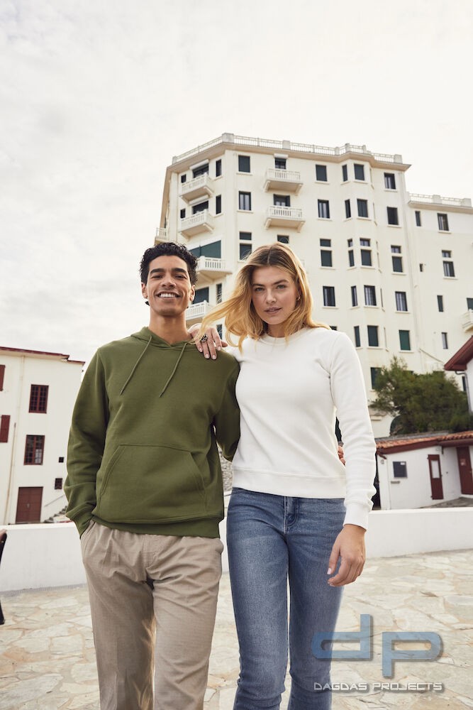 Unisex Kapuzenpullover Miami Hoody in verschiedenen Farben mit Aufdruck nach Wunsch auf Brust und Rü