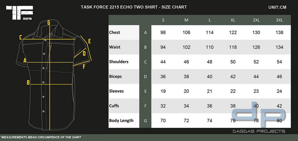 TF-2215 Echo Two Shirt in verschiedenen Farben