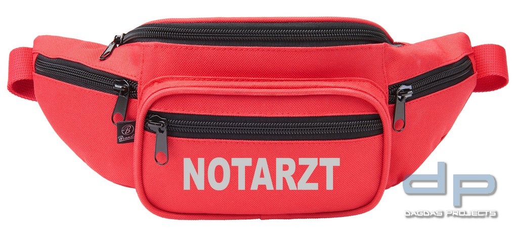 Behördenhüfttasche mit Wunschaufdruck in reflex silber