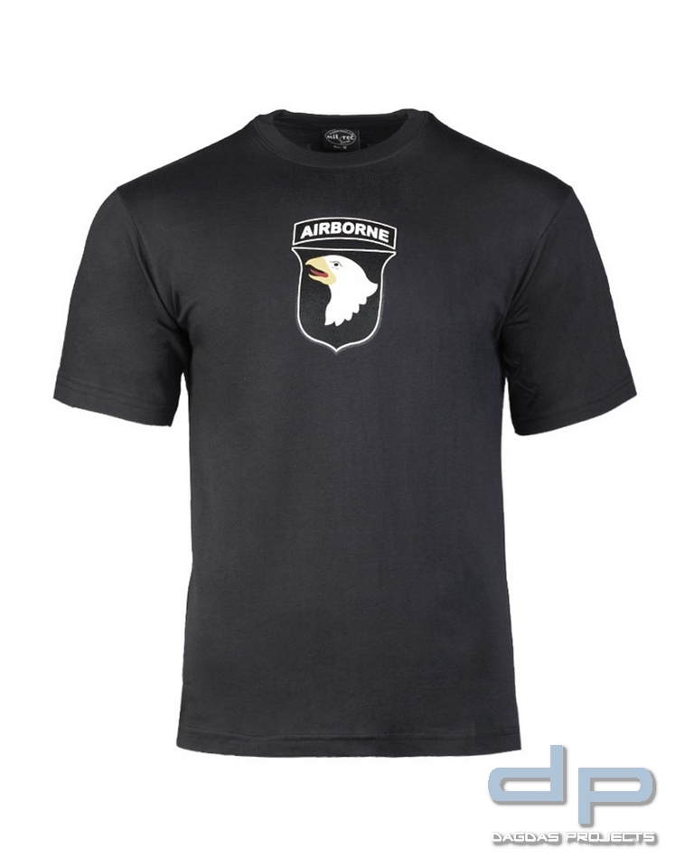 T-SHIRT SCHWARZ M.DRUCK 101ST AB VPE 3