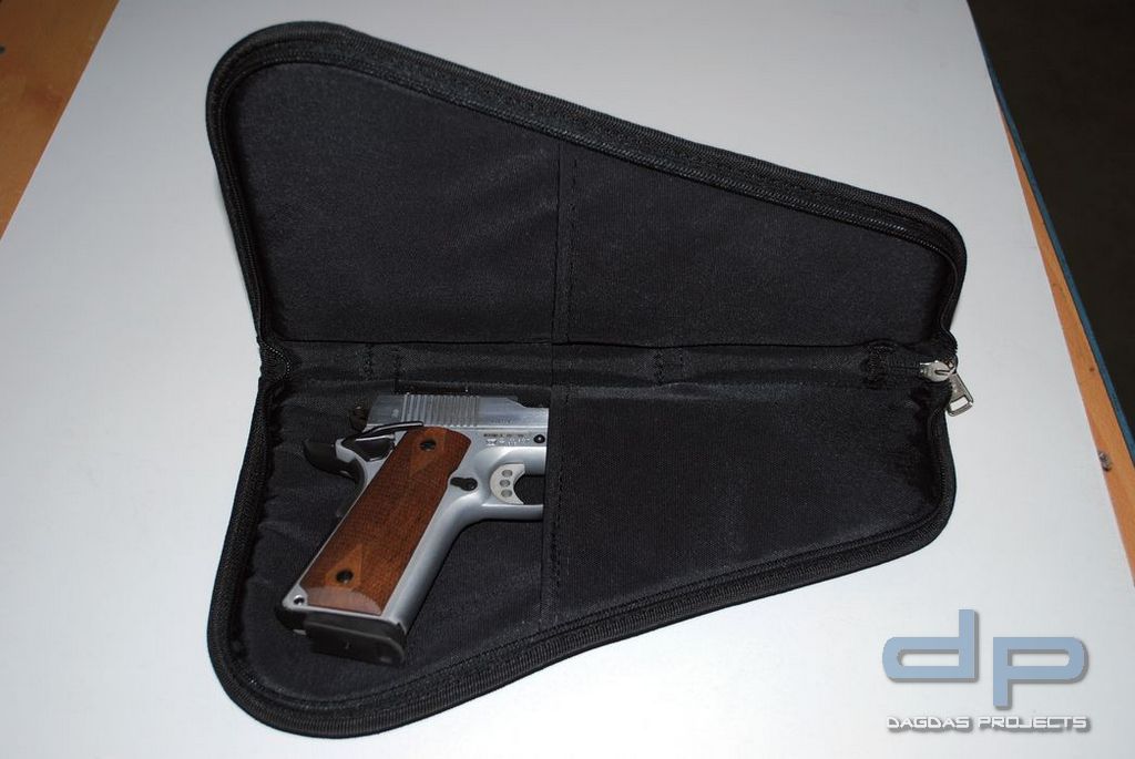 Waimex Kurzwaffenfutteral abschließbar mit Seitentasche für Waffen bis 6 1/2" Lauflänge