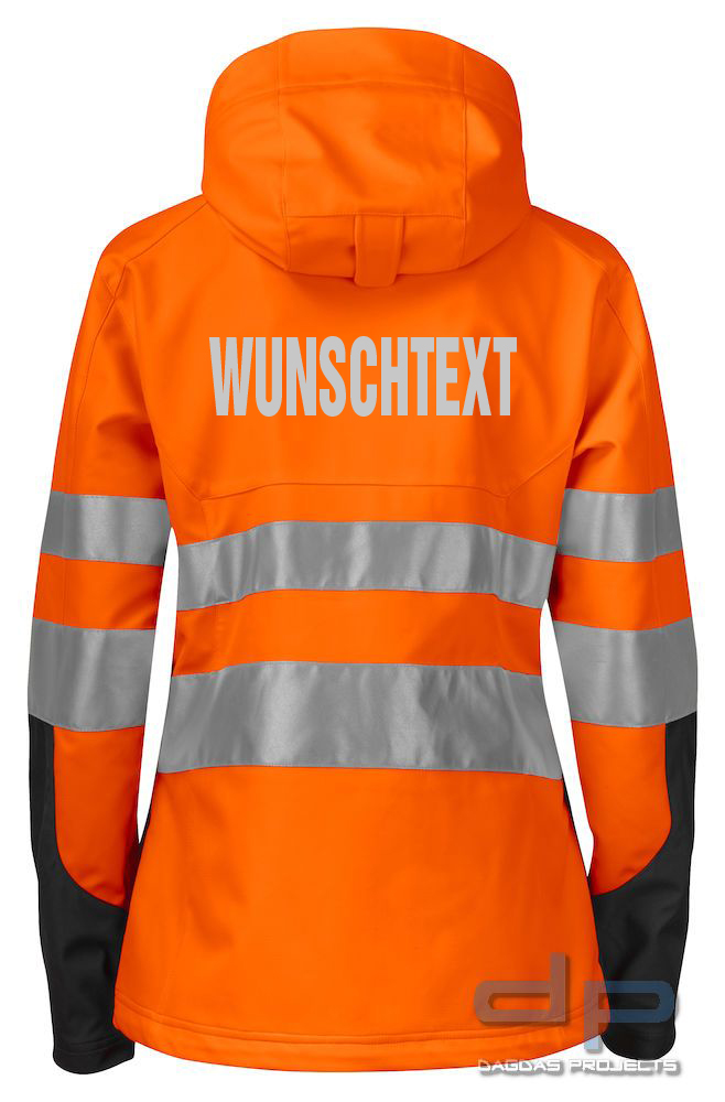 Damenjacke EN ISO 20471 KLASSE 3/2 ProJob mit Wunschtext in verschiedenen Farben