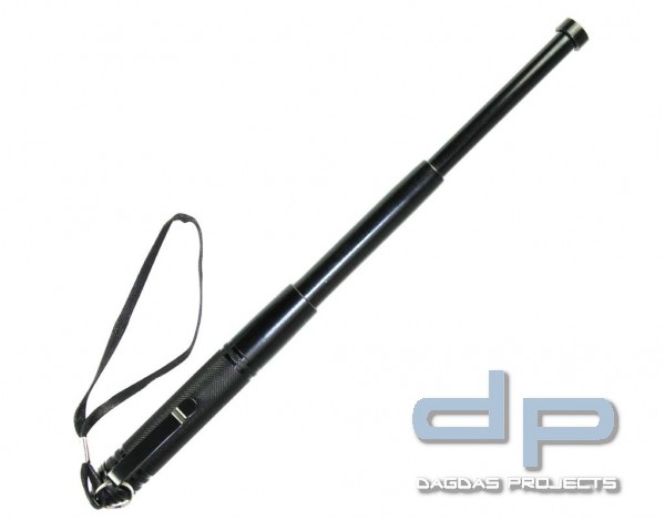 Teleskopschlagstock 13 Zoll schwarz, silber oder silber/pink