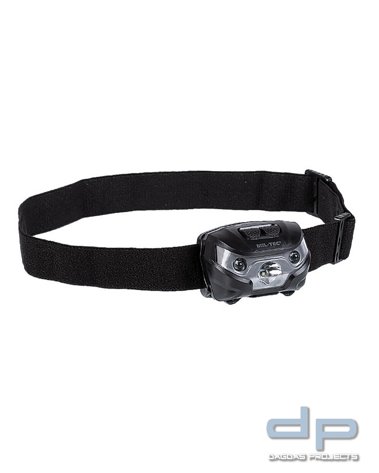 KOPFLAMPE MIL-TEC® (CREE XPE) SCHWARZ VPE 5