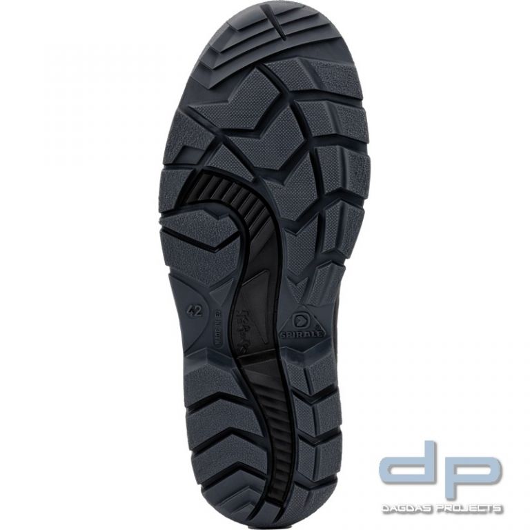 Stiefel in Schwarz/Grau-Silber abgesetzt
