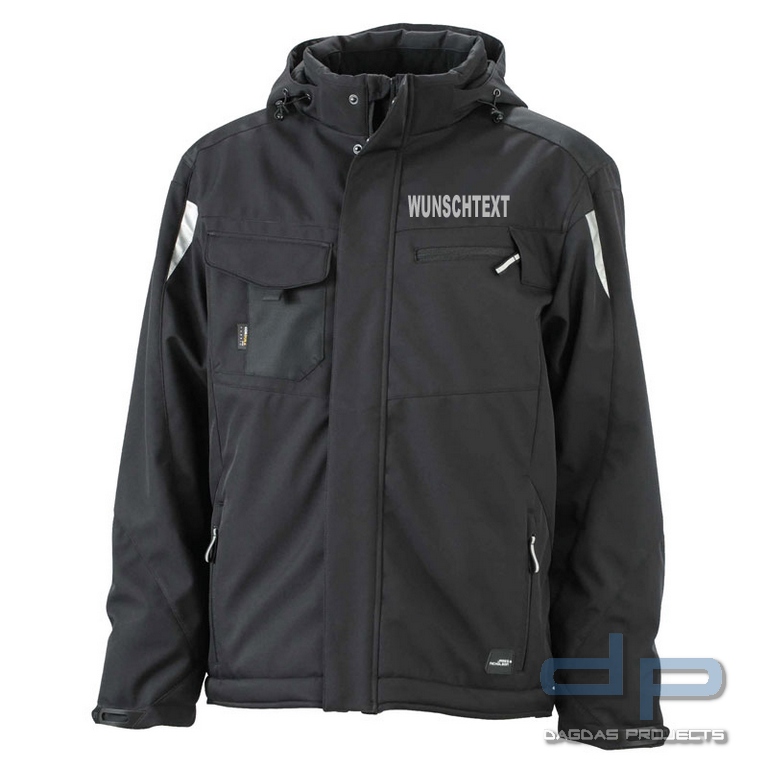 Behörden Softshell Jacke verschiedene Farben mit Aufdruck nach Wunsch