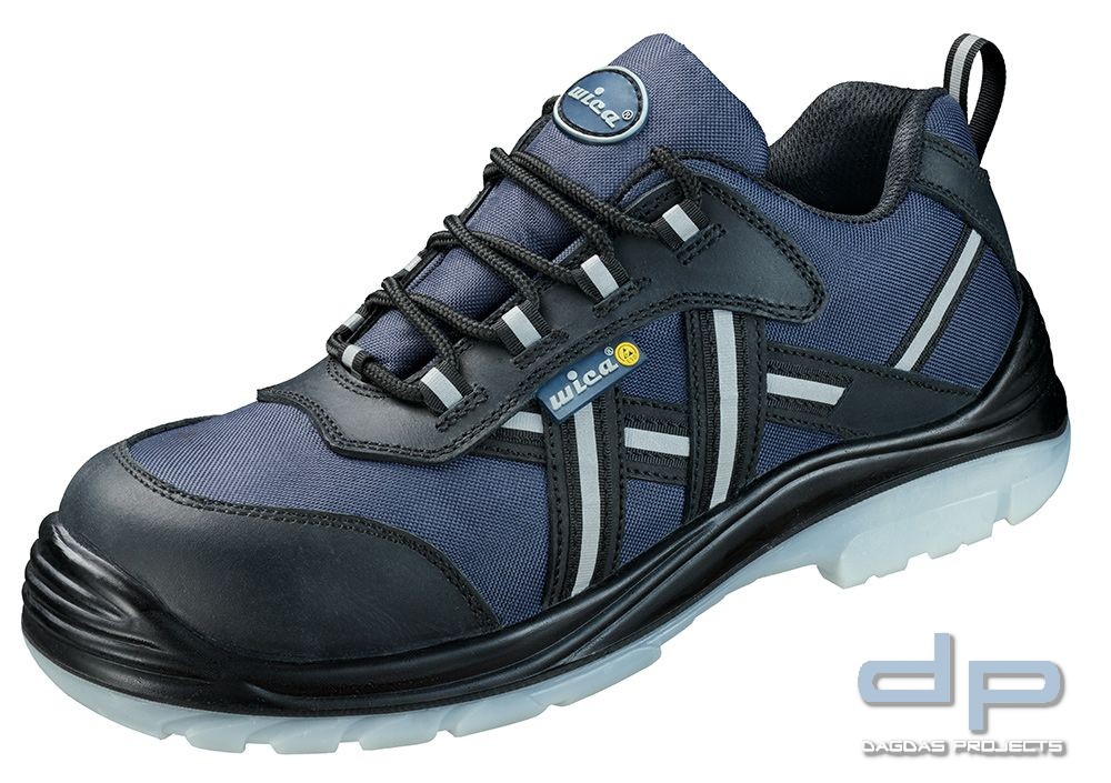 Halbschuhe EN ISO 20345 S3 ESD SRC in der Farbe Blau/Schwarz