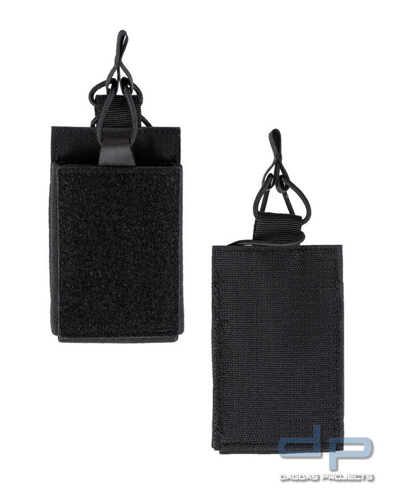MAG.TASCHE SINGLE M.KLETTRÜCKEN SCHWARZ VPE 5