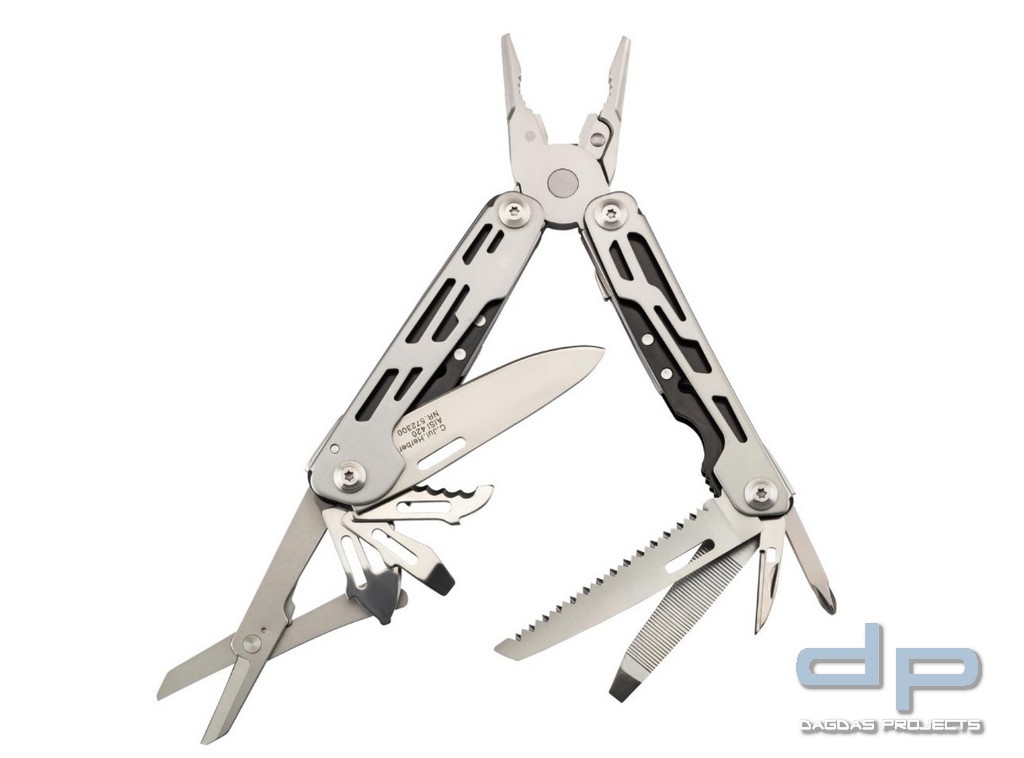 Multitool mit mit Edelstahlgriffen