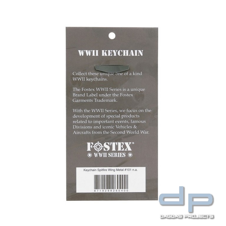 Schlüsselanhänger Spitfire Wing Metal #101