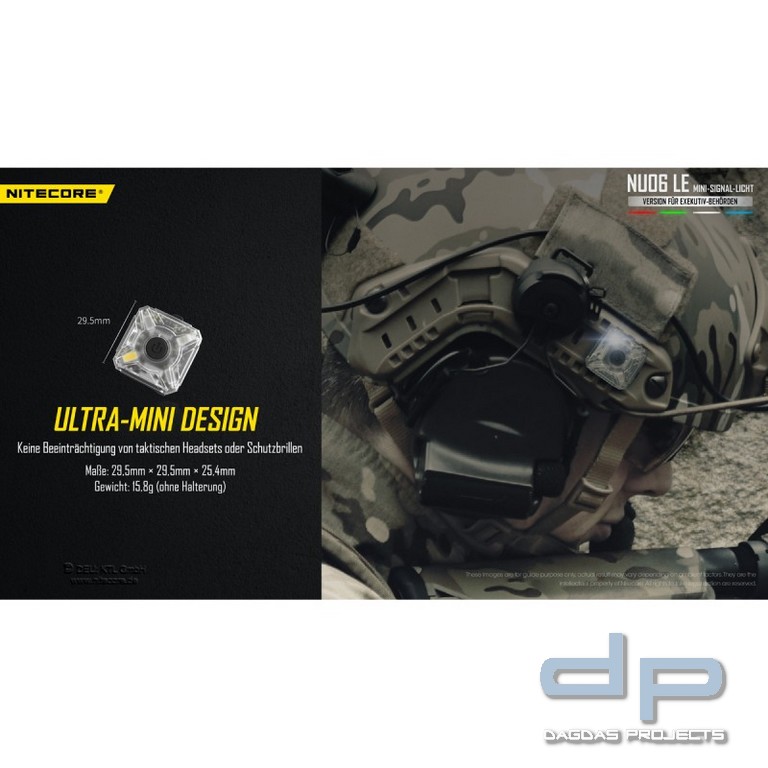 NiteCore® mehrfarbige Mini - Signalleuchte -NU06LE-
