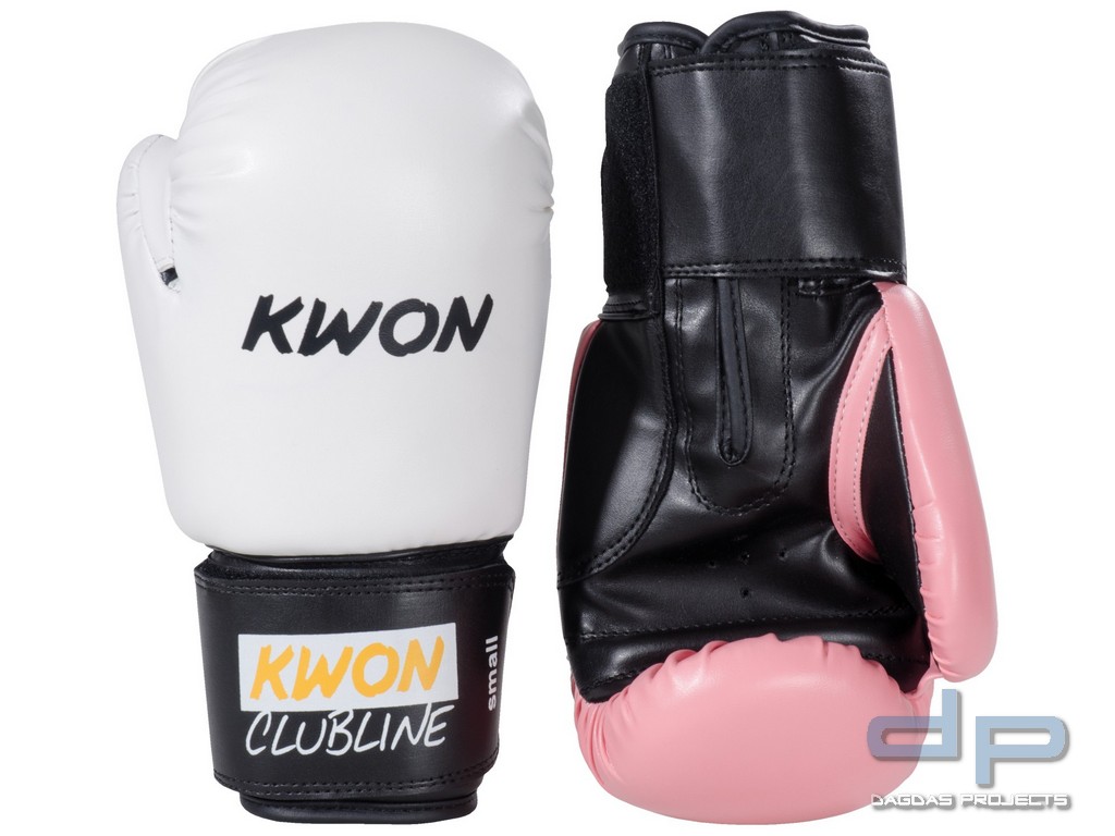 Boxhandschuhe Pointer Small Hand in Weiß und Pink