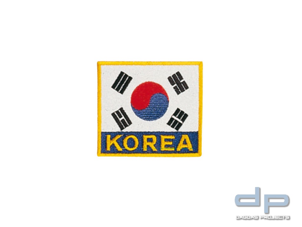 Länderflagge Korea mit Stick