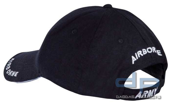 Baseball Cap Schwarz 3-D Airborne