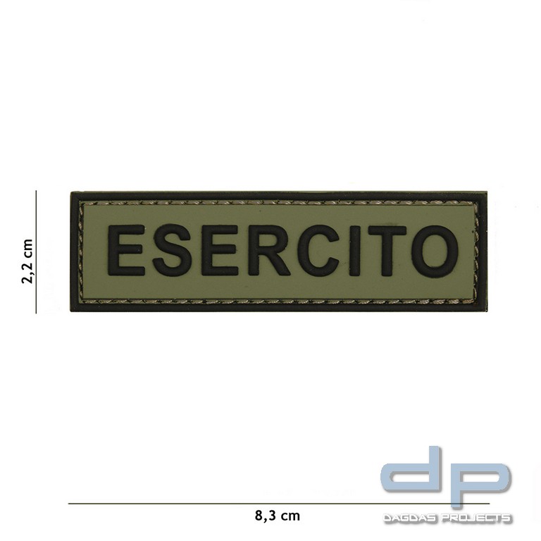 Emblem 3D PVC Esercito grün